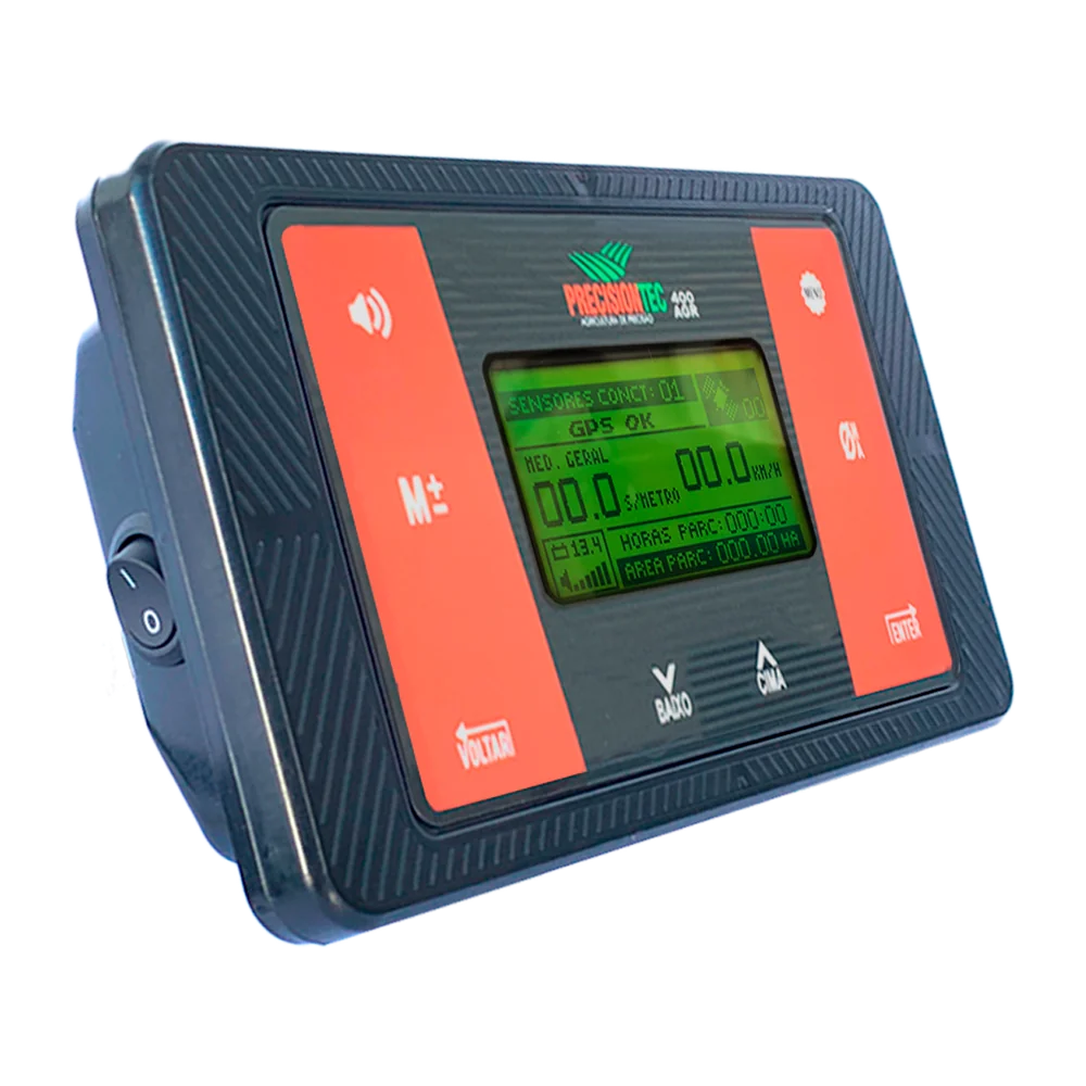 Monitor de Plantio Precision Tec AGR 400 em destaque